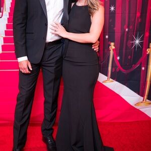 Black tie low back dress